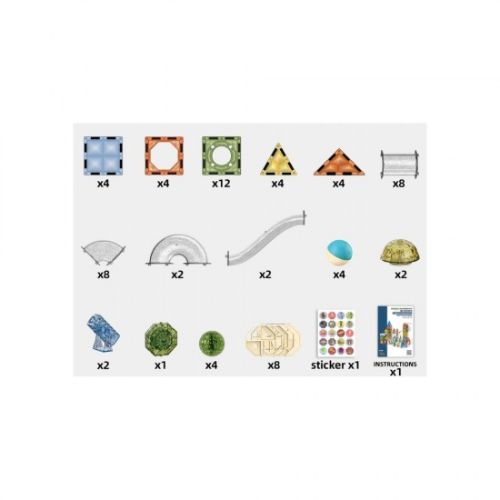 Magnetic Blocks  69Pcs  W/Light W/Button Cell Pb